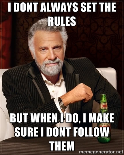 Es importante seguir las reglas
